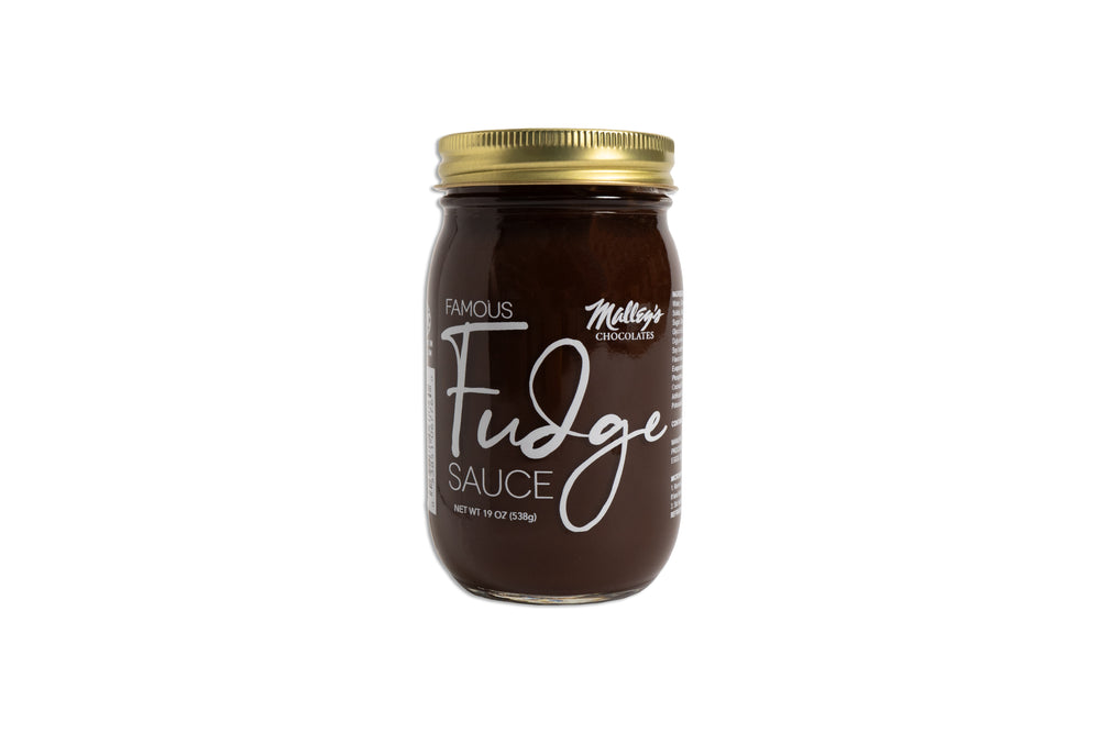 19 Fudge sauce in glass jar