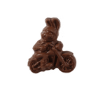 Milk Chocolate Biker Bunny