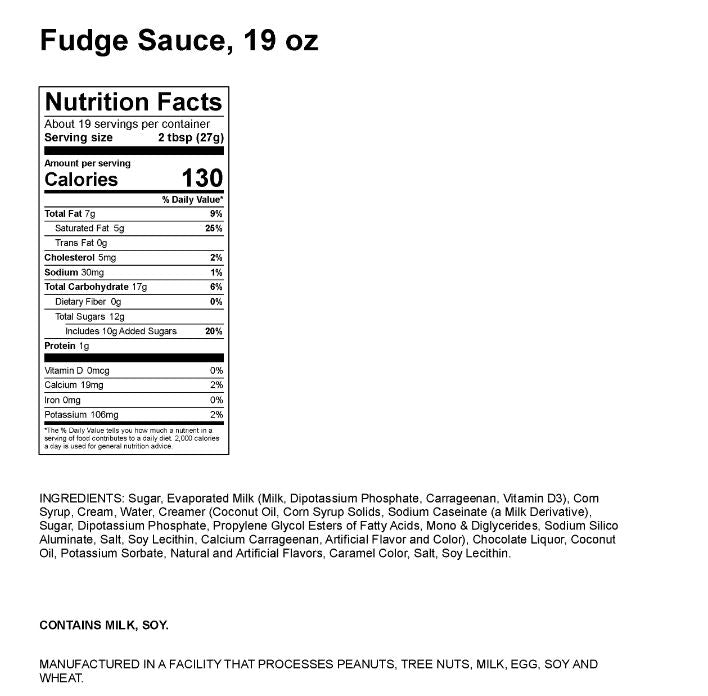 Malley's Famous Fudge Sauce, 19 oz Jar