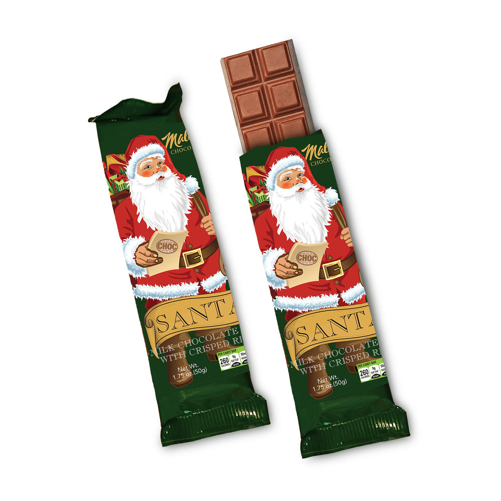 Milk Chocolate Santa Bar